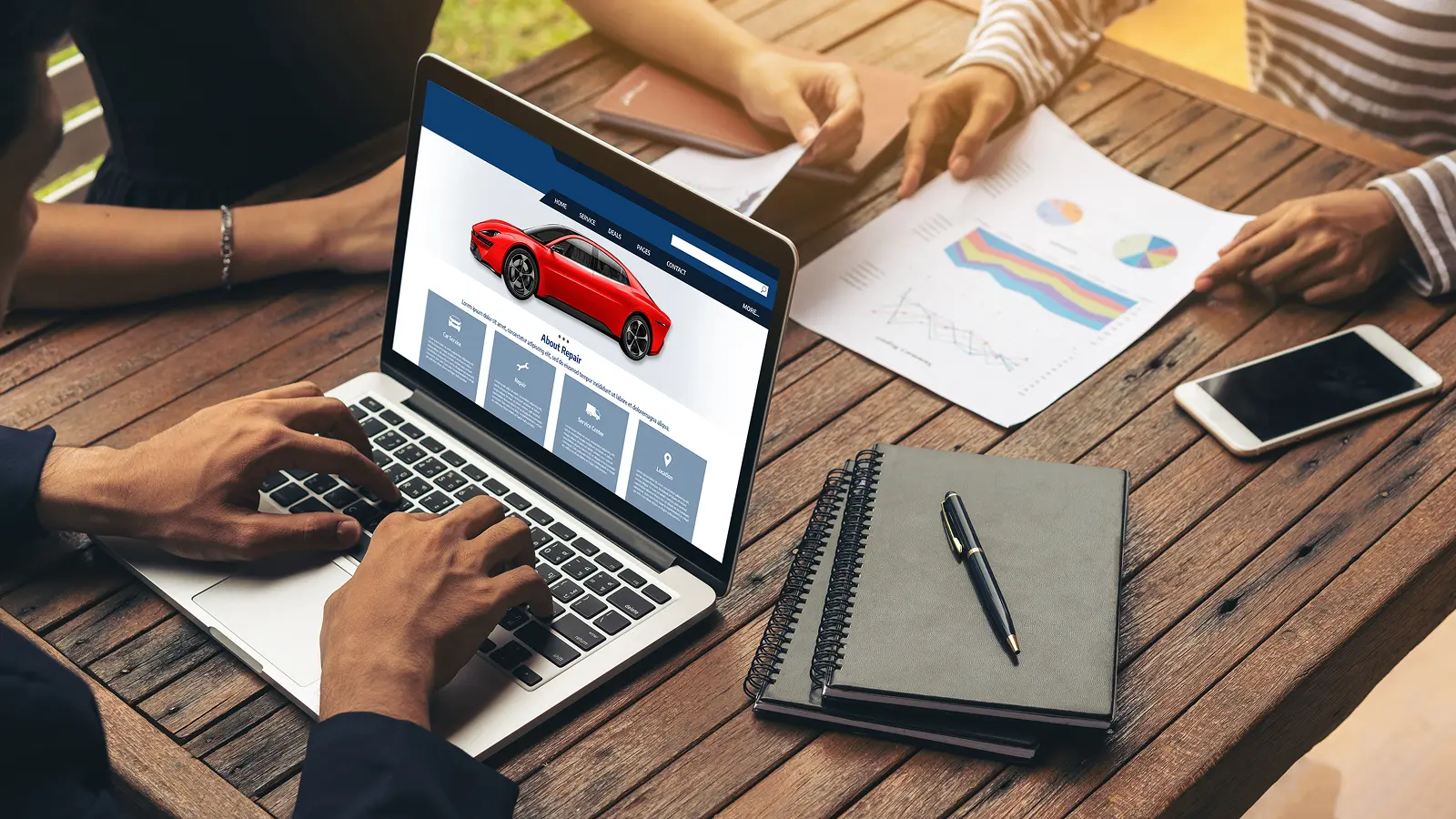 Digital marketer analyzing website traffic to boost online visibility and generate more leads