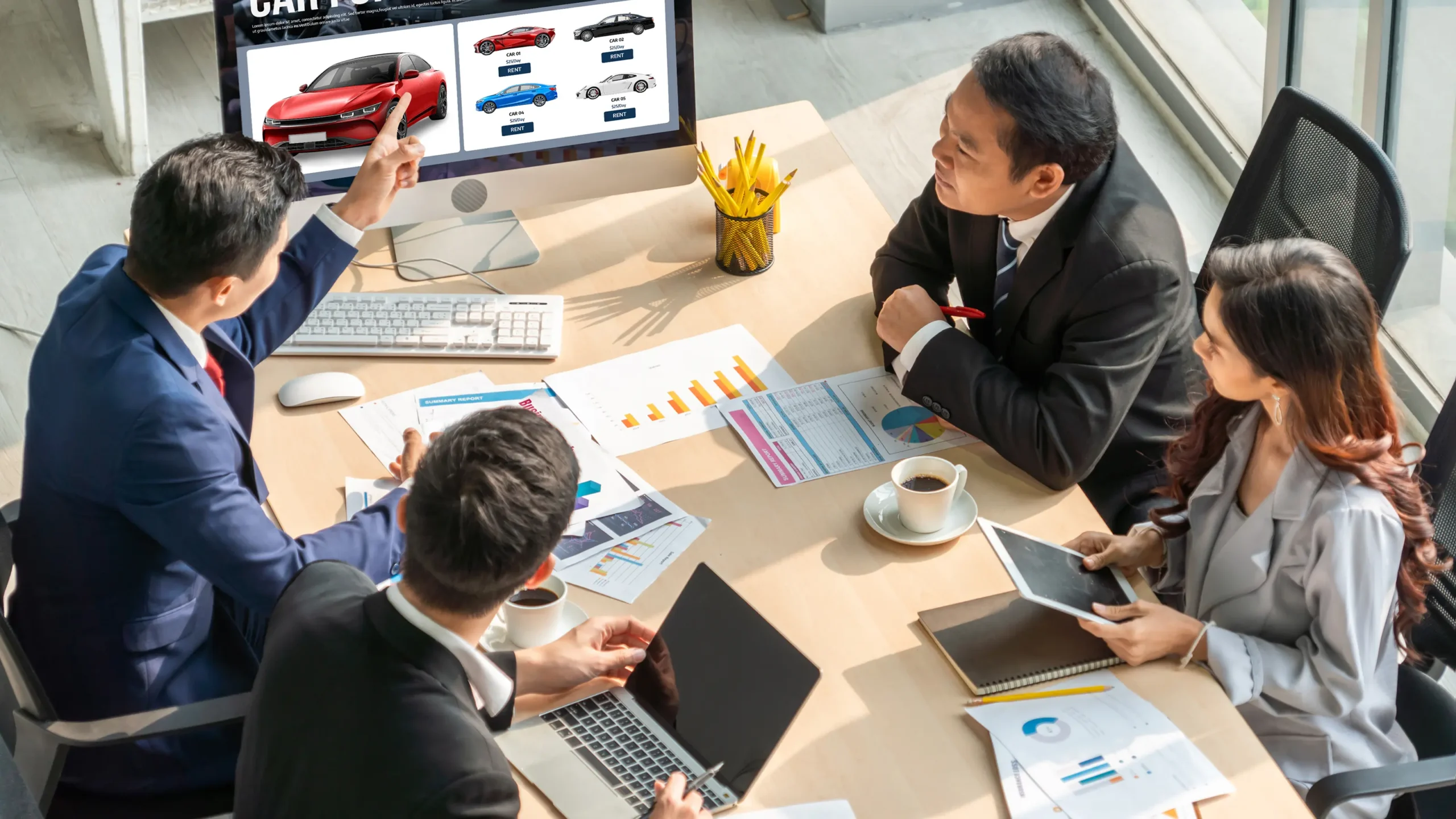 Car dealership website showing local SEO improvements to attract more leads