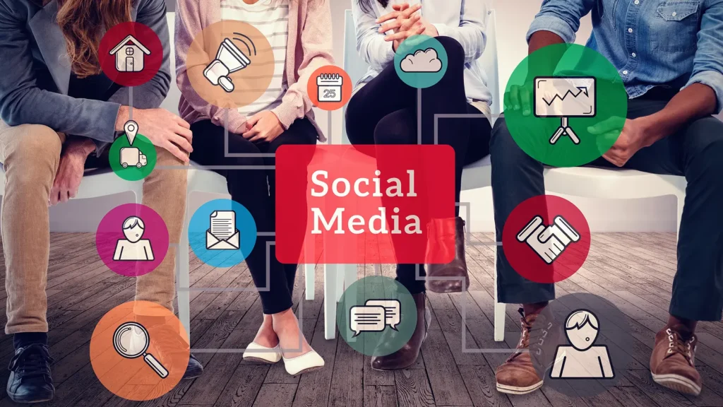 Car dealership team generating leads through social media ads and engagement tools.